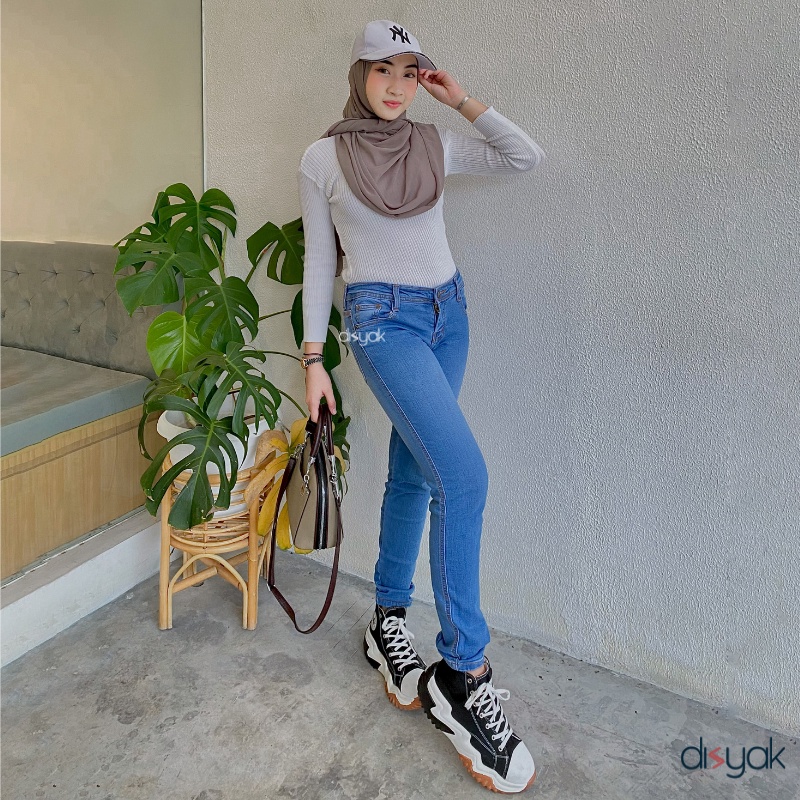 DISYAK - SKINNY Blue Jeans Spray Premium Soft Jeans Strecth 6006-8006