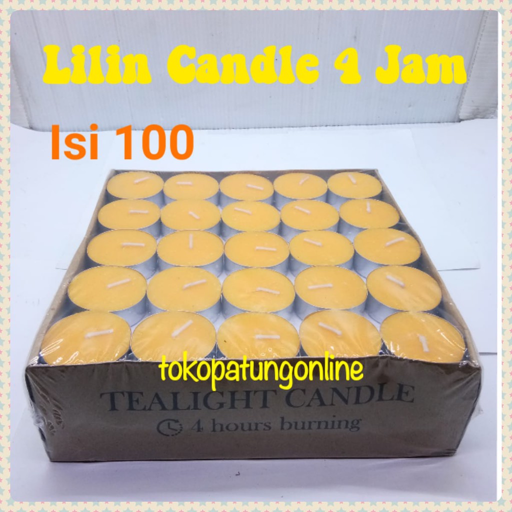 Lilin Candle Aromtheraphy Premium 4 Jam Putih