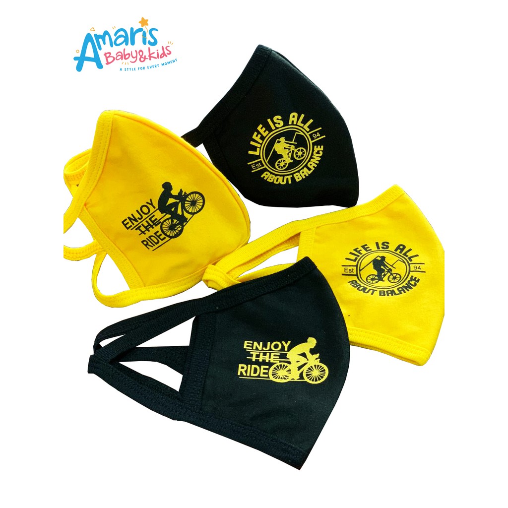 

Amaris Masker Non Medis 2 Lapis Motif Sepeda 2 Warna