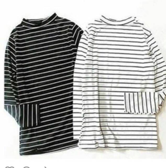 Damai -  basic long stripe top