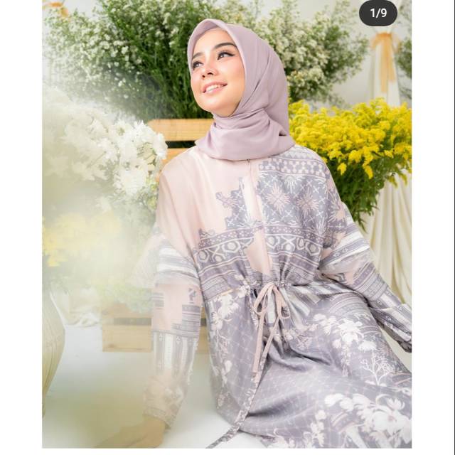 Jeumpa Kaftan dress Wearing Klamby GREY ML