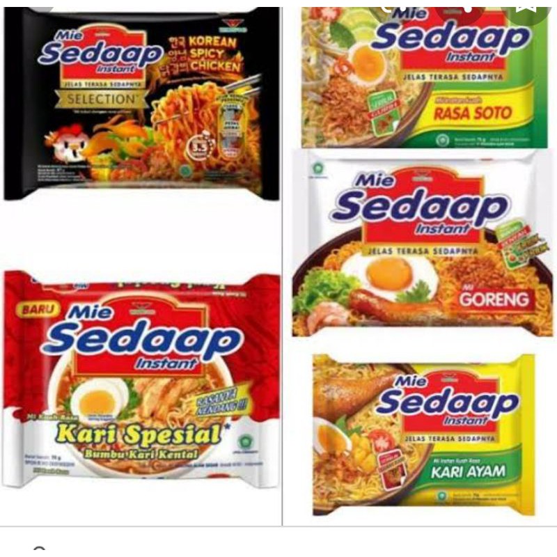 MIE SEDAP 40 BKS, SATU DUS .SAMEDAY/INSTANT