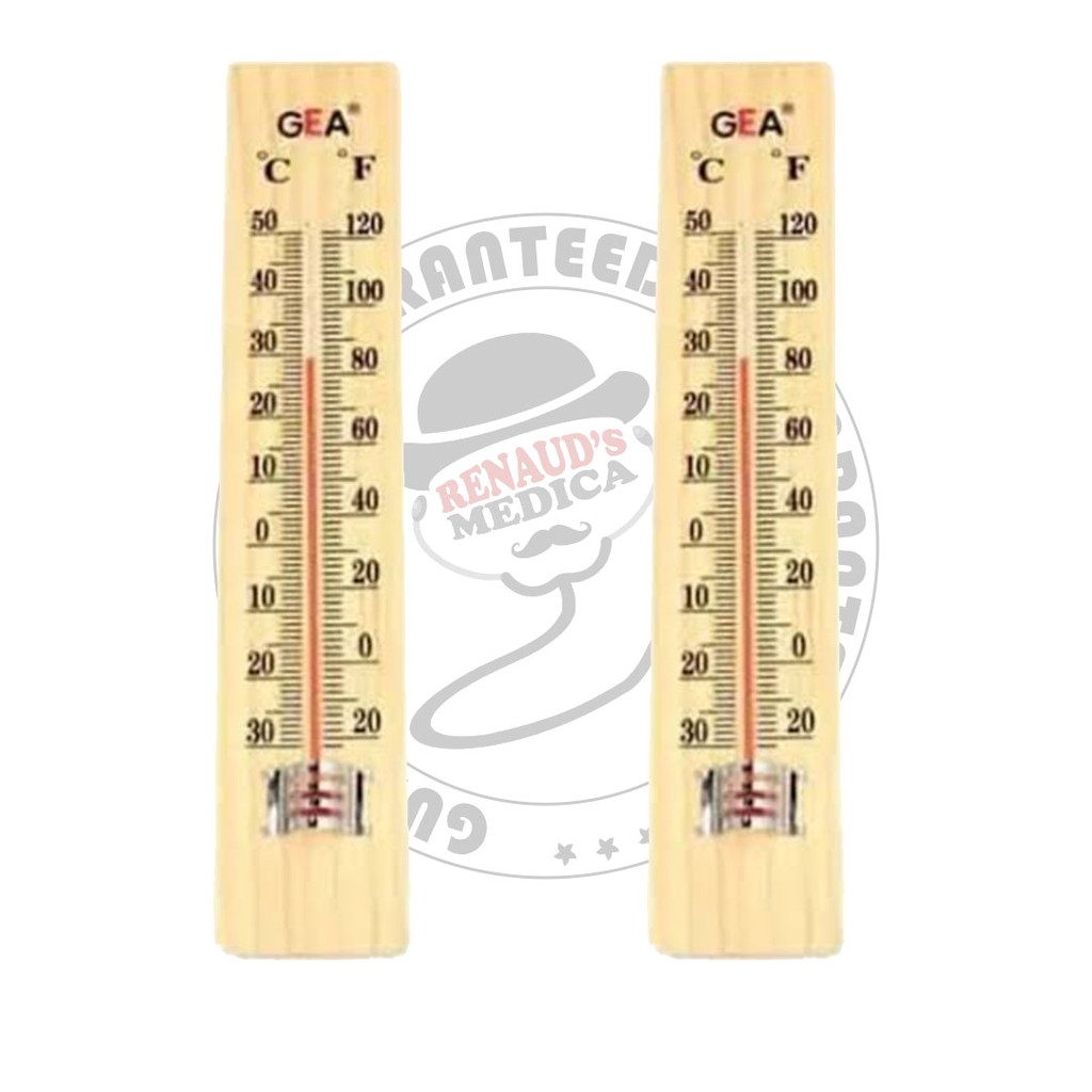 GEA Thermometer Kayu / Thermometer Ruang / Termometer Ruangan