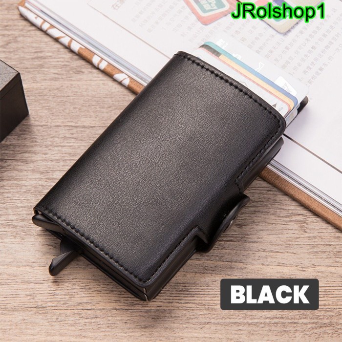 

READY DOMPET KARTU KREDIT / ATM SMART WALLET CREDIT CARD DOUBLE BOX UNISEX - BLACK TERLARIS