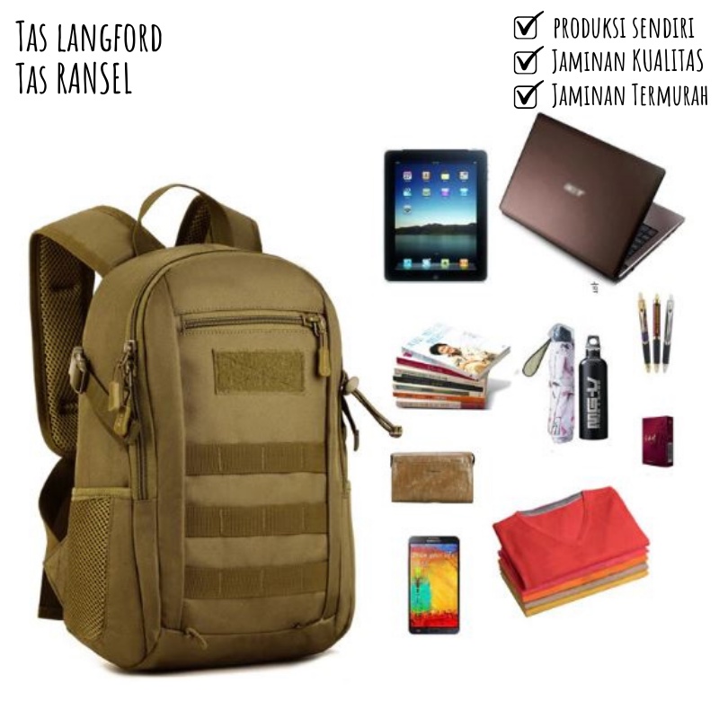 Tas Punggung Ransel Backpack Outdoor Laptop 14 Inch  Import Terbaru  Multifungsi Ransel Cewek Cowok