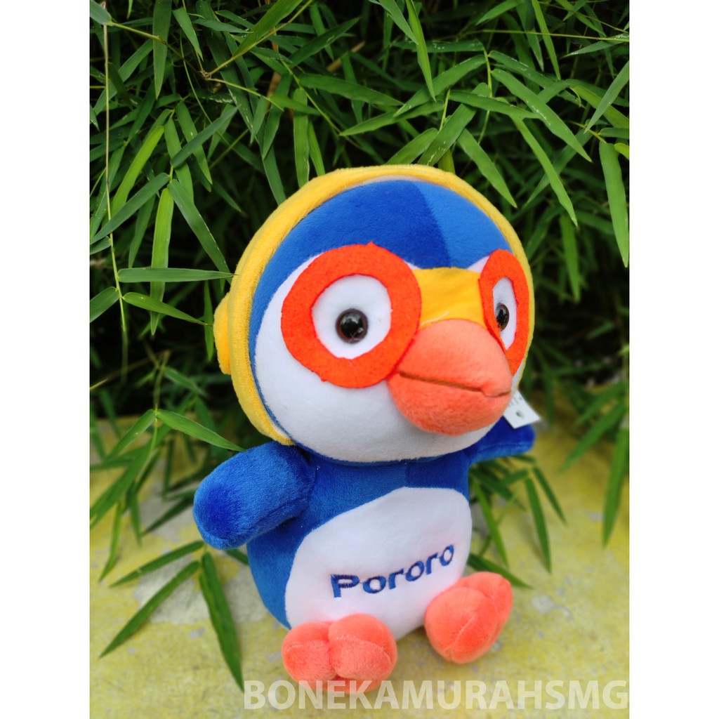 Boneka pororo the litle penguin lembut kualitas bagus SNI cocok hadiah ulang tahun anak / pacar