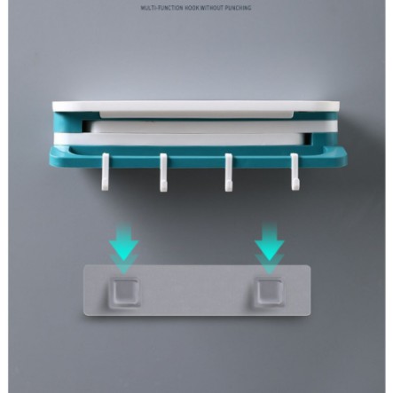 Rak Gantung Rak Kamar Mandi Tempel Gantung Flexible Rak Serbaguna