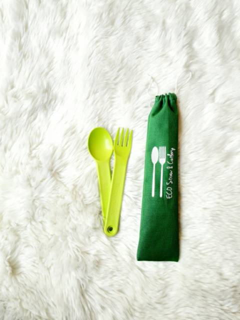 pouch sendok  / tas sendok/Eco straw &amp; cutlery / pouch sendok