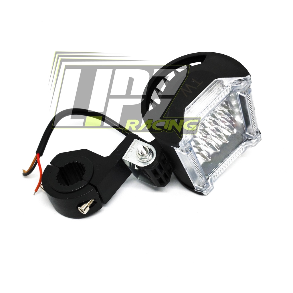 PAKET LAMPU TEMBAK LED 6 / 24 MATA ANGEL RGB + BRACKED JEPIT STANG