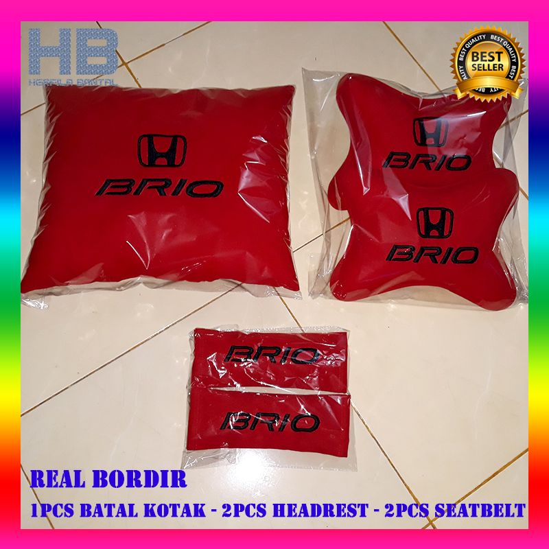 Bantal headrest Mobil Honda Brio aksesoris interior mobil brio