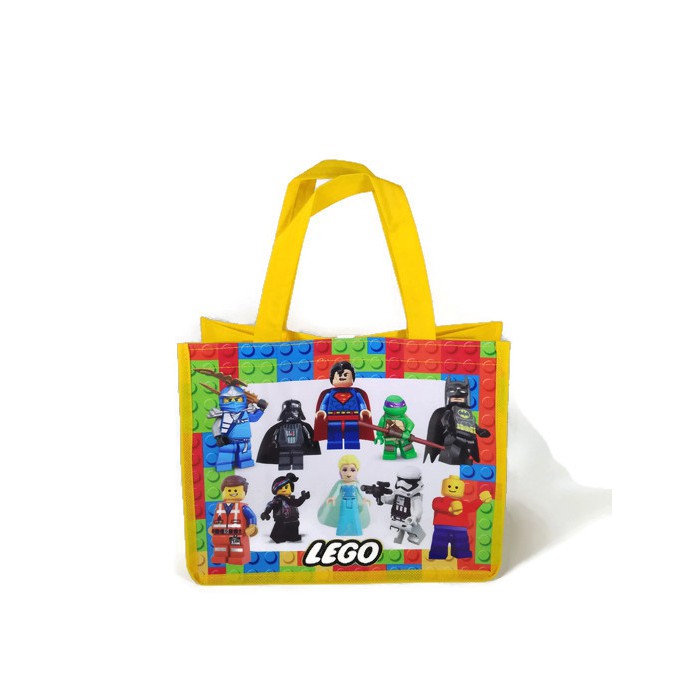 Tas Ultah Lego Tas Souvenir  Ulang Tahun Lego Goodie Bag Ultah Game Lego Superman Friends Ninja Go