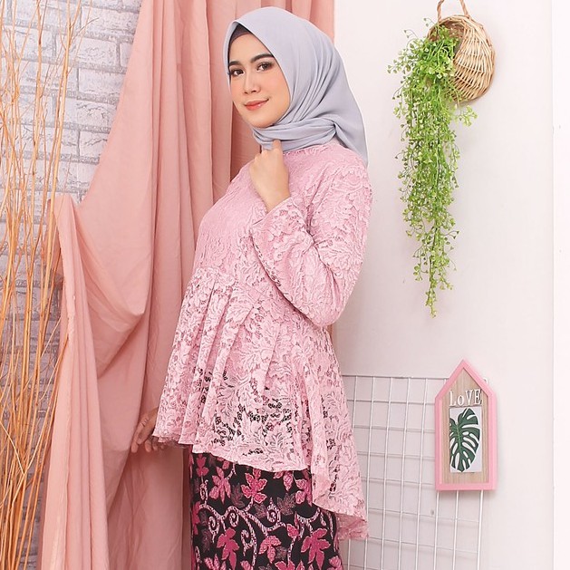 Atasan Busui Babydoll Brukat Corneli Timbul Tulang Kebaya Modern (6 warna)