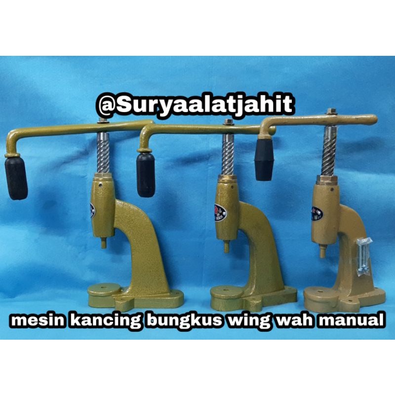 Mesin manual kancing bungkus wingwah =rp.285.000/1 set