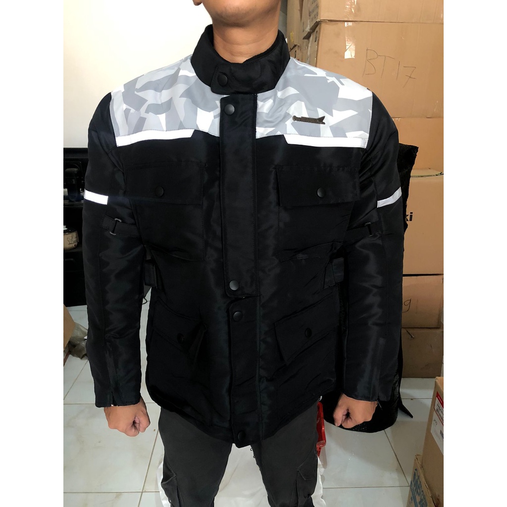Honda ORI Camo Touring Jacket Jaket Turing - HITAM ORI AHM