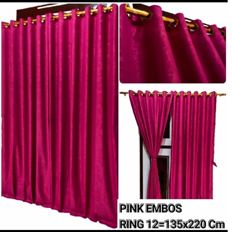 gorden smokering 12 embos pink fanta / korden ring jumbo pintu / gorden smoke EMBOSS