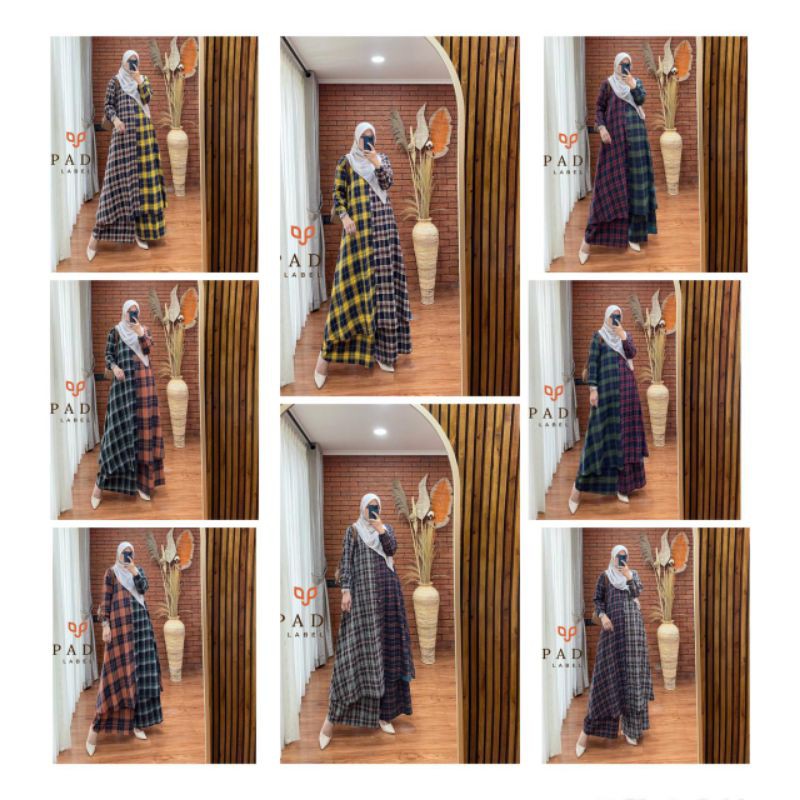 LULA SET BY D LOVERA OLLA ORIGINAL SETCEL ONSET SETELAN TUNIK CELANA WANITA