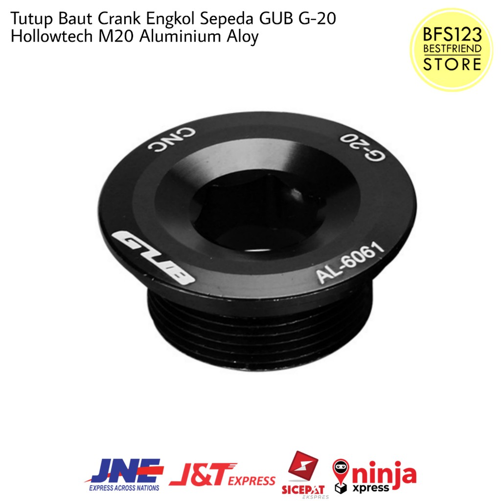 Tutup Baut Crank Engkol Sepeda GUB G-20 Hollowtech Aluminium Aloy