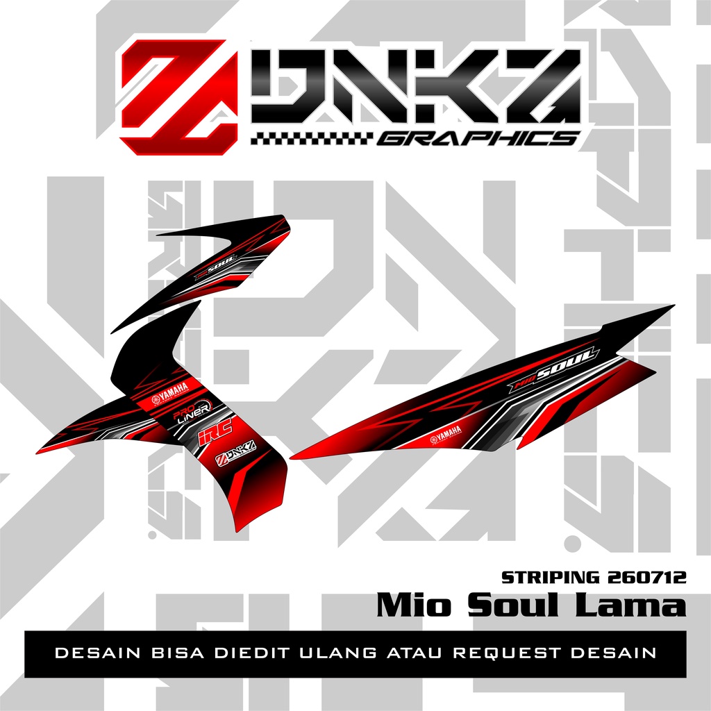 Stiker Mio Soul Lama Decal Striping Mio Soul Lama Premium Racing 260712