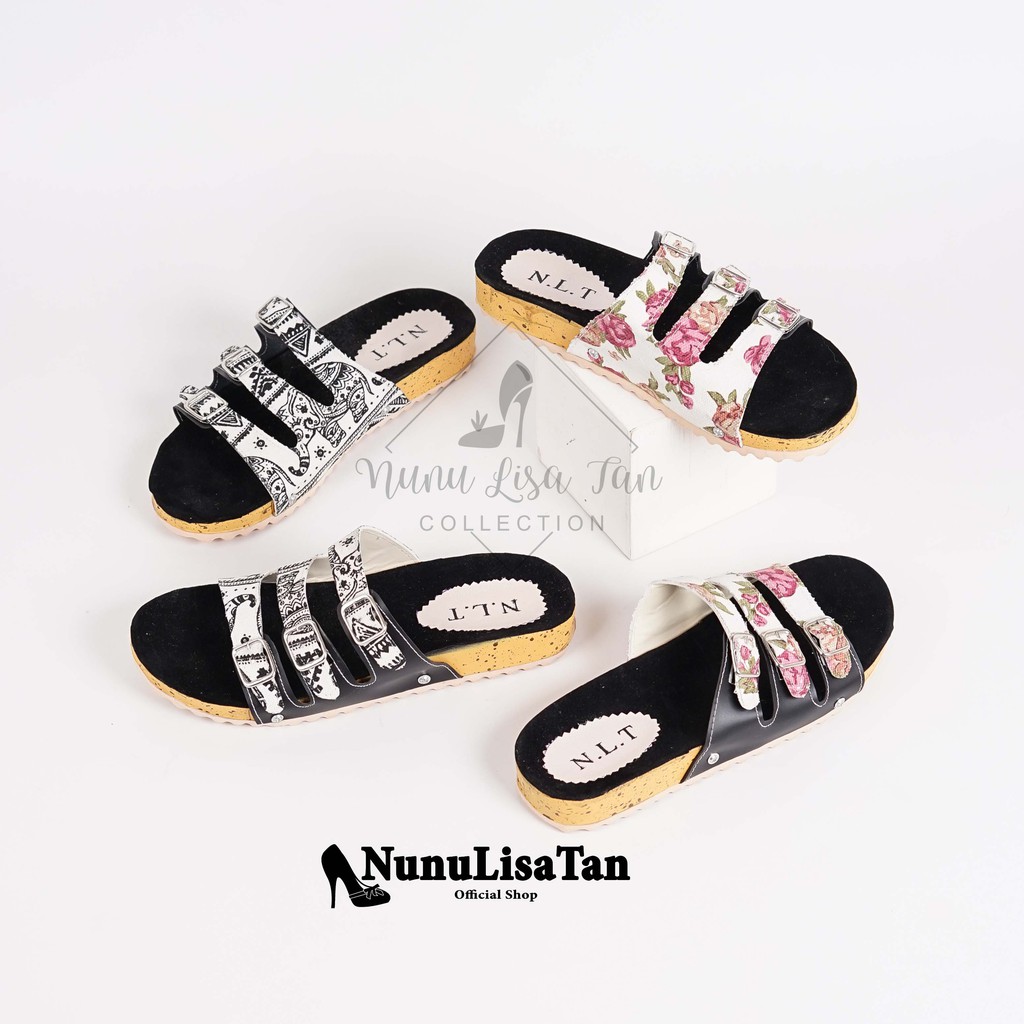 NunuLisaTan- bayar di tempat sandal wanita terbaru sandal Motif