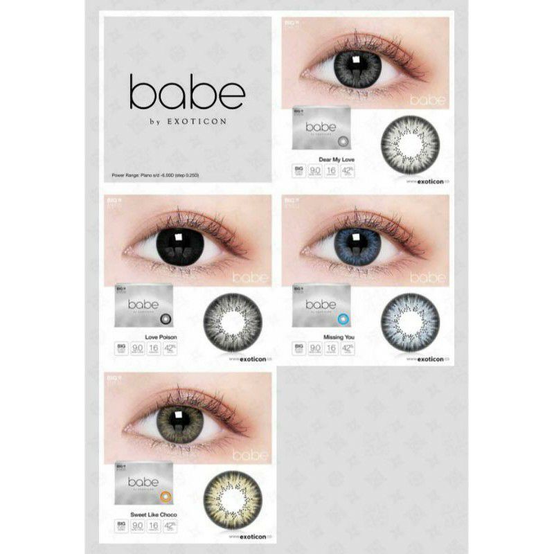 Softlens Babe by Exoticon (normal,minus)