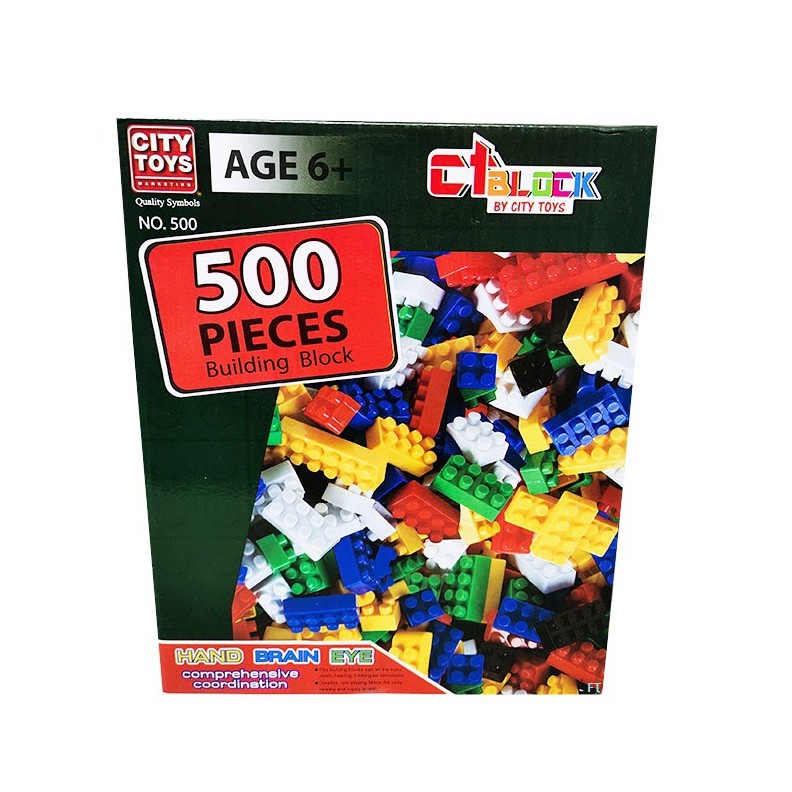 Mainan Edukasi Anak Bongkar Pasang Balok Susun Blok Kecil / Building block 500 Pcs No. 967 / Kado Hadiah  Edukatif Blok Susunan Imajinasi Anak