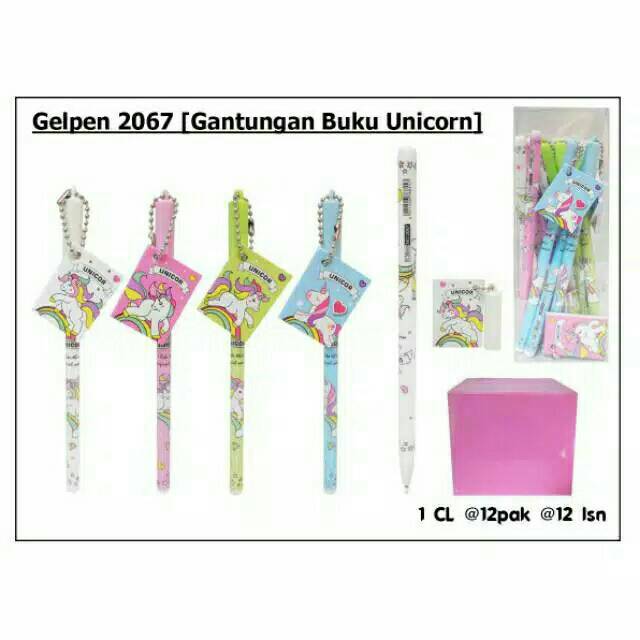 

Pen Gel Unicorn Gantungan Notes