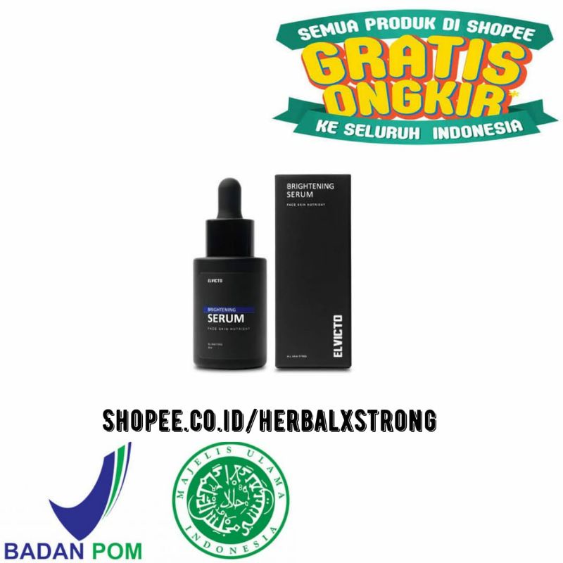 PEMUTIH WAJAH PRIA ELVICTO BRIGHTENING SERUM ORIGINAL SERUM PEMUTIH