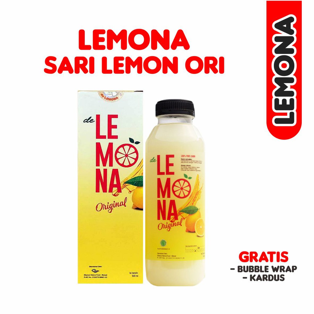 Lemona [FREE BUBBLE] Sari Lemon 100% Asli Pelangsing Original Detox Alami Aman