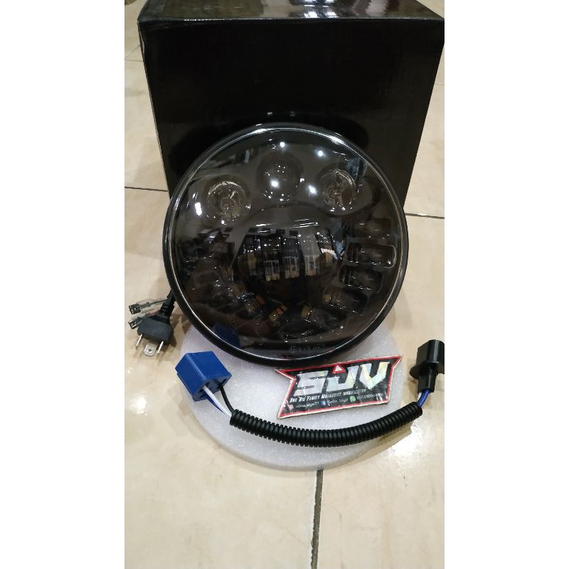 DAYMAKER 19 LED 7 INCHI SET SENJA &amp; PUTIH PNP NINJA TIGER SCORPIO  VIXION MEGAPRO TERMURAH  NWR