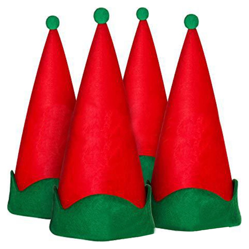 Topi Santa Claus Warna Merah Dan Hijau Untuk Perayaan Halloween