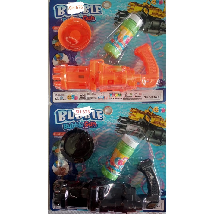 Mainan Bubble Elektrik Bentuk machine / Gelembung Bubble gun SH676