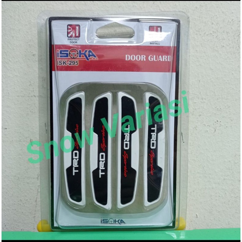 Door Guard pelindung pintu model TRD sportivo karet Putih hitam