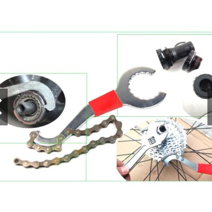 Kunci 1 Set Inggris Untuk Melepas Rantai sprocket Ban Sepeda MTB Sepeda Lipat