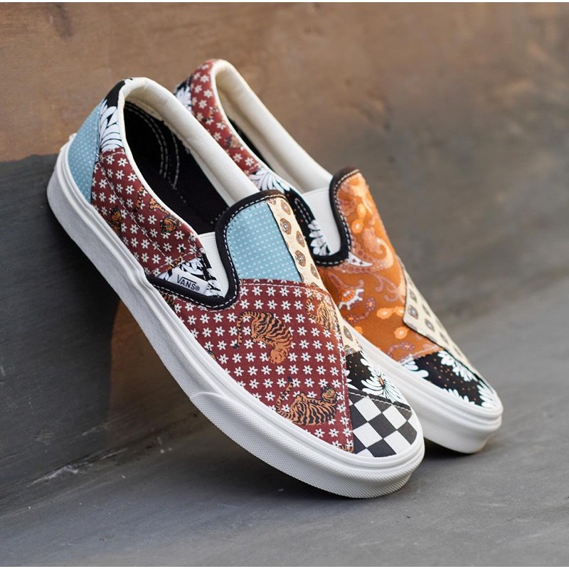 VANS SLIP-ON TIGER PATCHWORK ORIGINAL 100%