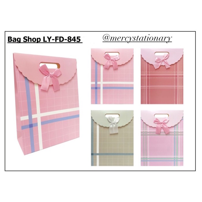 

Terlaris Paper Bag Fancy Tas Kado Shopping Bag Dengan Velcro Perekat Kotak Kado - PB 845, Kecil