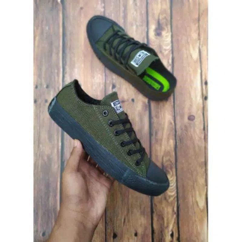 SEPATU CONVERSE BLACK ARMY CHUCK TAYLOR MADE IN VIETNAM