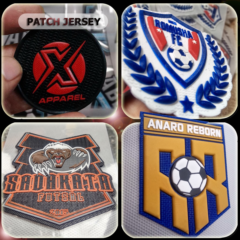 PRODUSEN LABEL PATCH CUSTOM SISTIM HOTMELT SETRIKA DESAIN SENDIRI UNTUK EMBLEM BAJU KAOS & FUTSAL