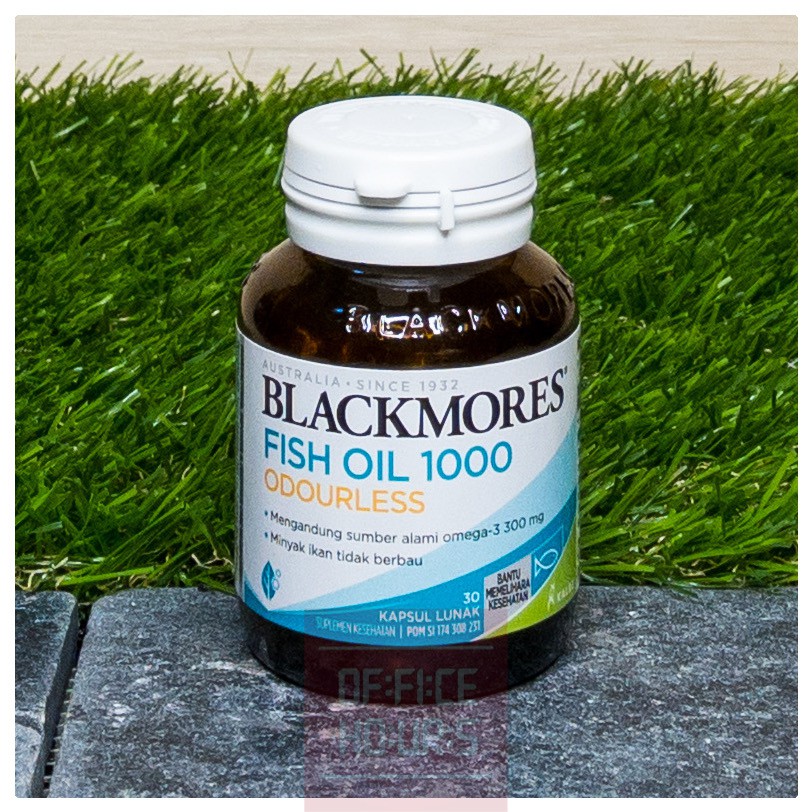 Blackmores Odourless Fish Oil 1000mg 30 kapsul Omega 3 1000 mg Omega3