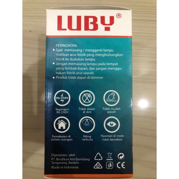 BOHLAM LED LUBY CAHAYA KUNING PAKET 10 PCS 15 WATT