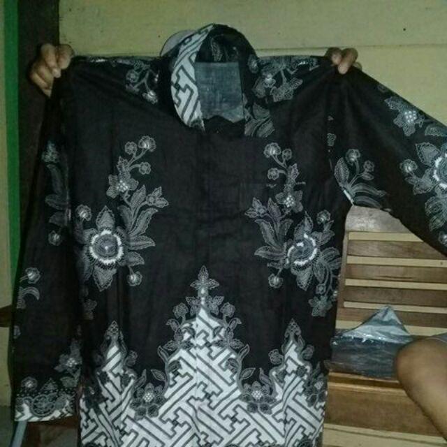 Asifa Batik Hrb026 Kenongo Kemeja Tosca Pendek Pekalongan Padi M L Xl Sogan Tulis Halus Kemeja Batik