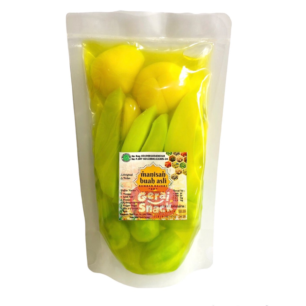 

Manisan Buah MIX Sumber Rezeki Home Made Gula Asli Non Pengawet 350g
