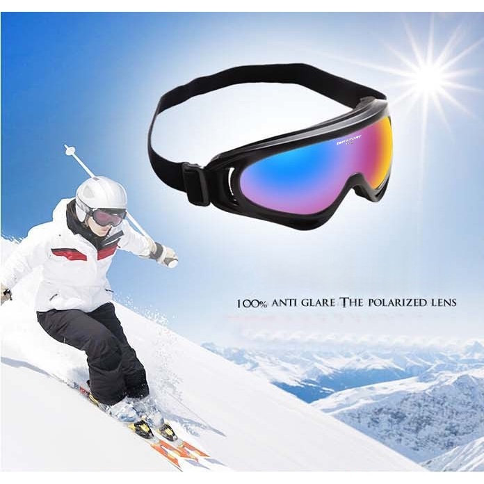 Kacamata google ski UV 400 multi color