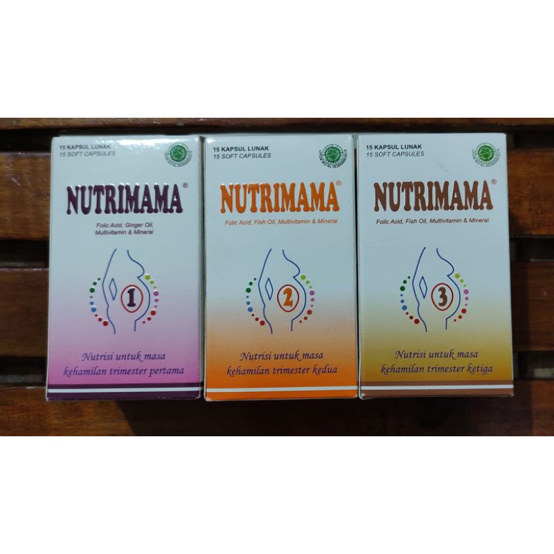 Nutrimama 15 Kapsul/memenuhi vitamin,mineral dan asal folat pada kehamilan