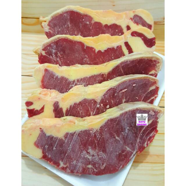 

Daging Sapi AUS Sirloin beef Steak Import Grade A @1kg