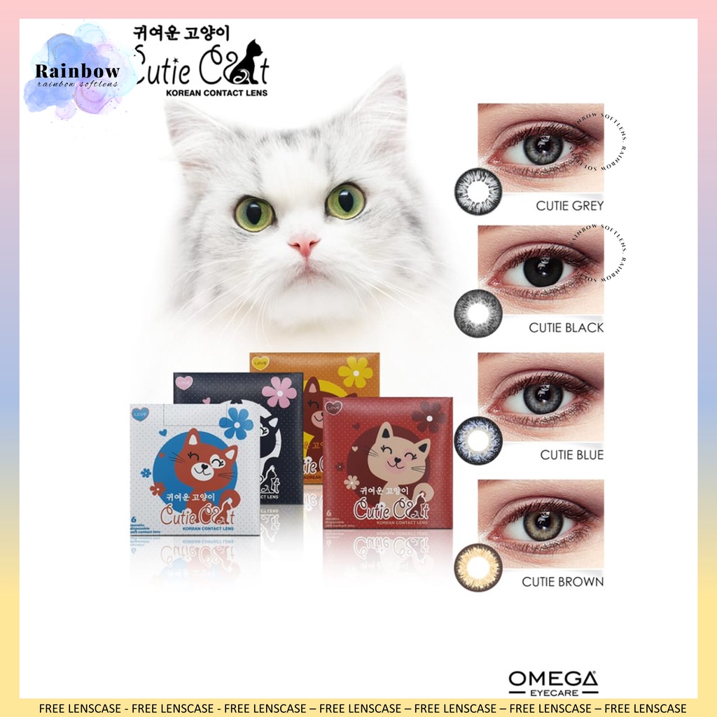 [COD] SOFTLENS CUTIE CAT NORMAL &amp; MINUS (-0.50 SD -4.00) DIAMETER 14.5MM - EXOTICON