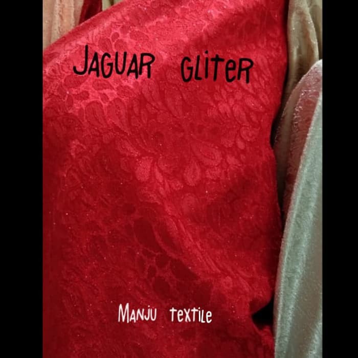 Kain Jaguar Gliter/ Bahan Jaguar /gamis,dress,mukenah,dll