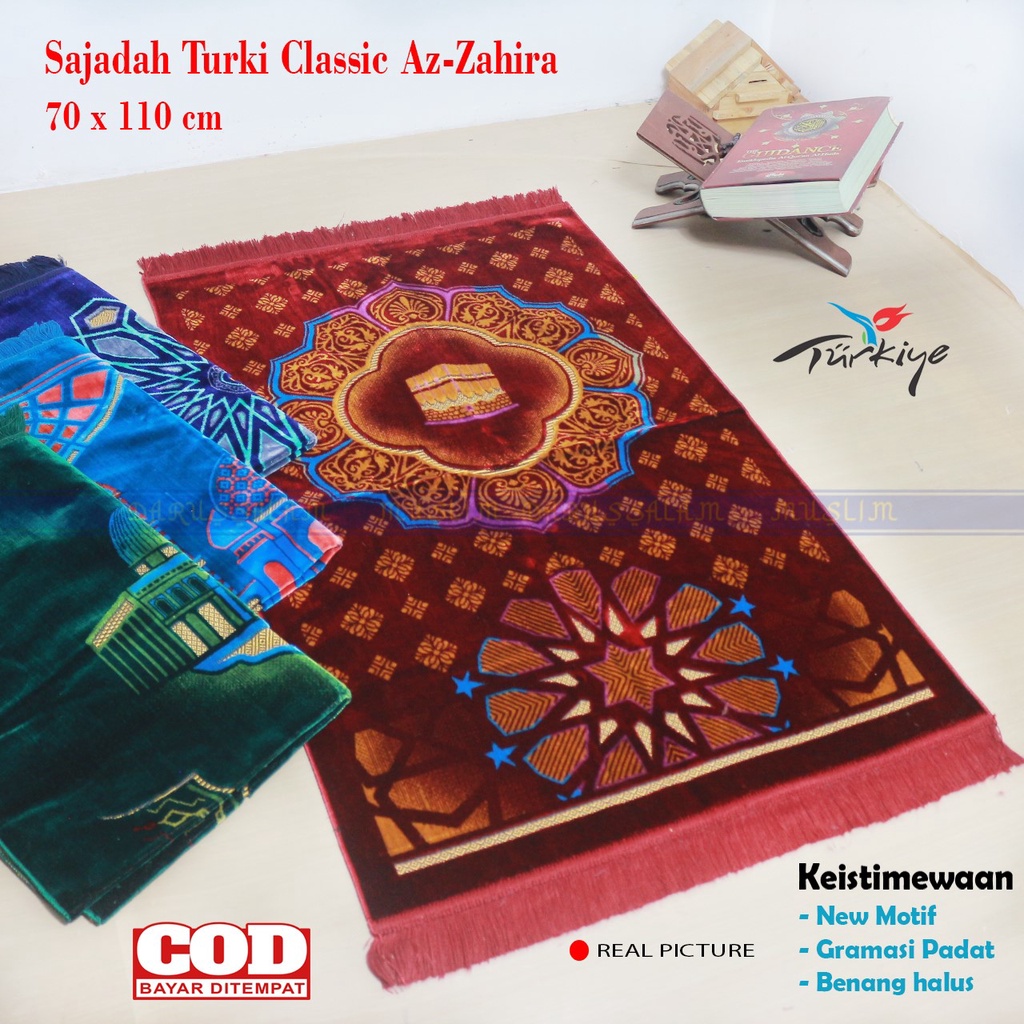 Sajadah Turki Turkey Jumbo Besar Bulu Tebal NEW Motif 70x110 cm Premium Murah - Velteksa Alibaba