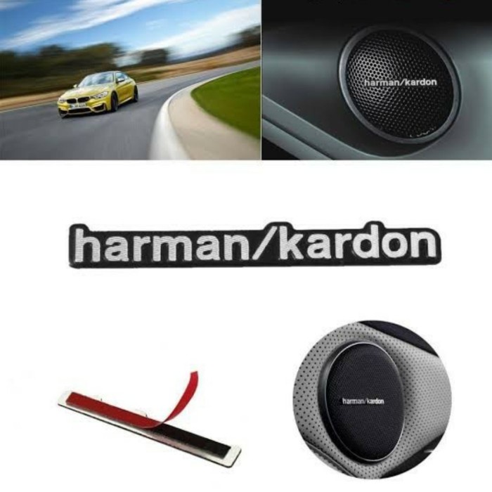 Emblem sticker speaker tulisan harman kardon stiker harman kardon tulisan