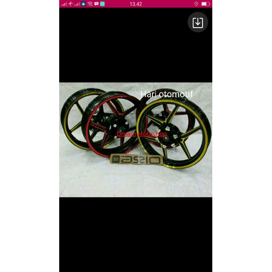 velg tapak lebar axio 2tone pnp for vixion old Dan new, new Megapro,cb150