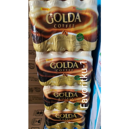 

GOLDA Coffee Dolce Latte/Cappuccino 200 ml Kopi Kemasan Siap Minum. 1Bal Isi 12 Botol.OJOL Only